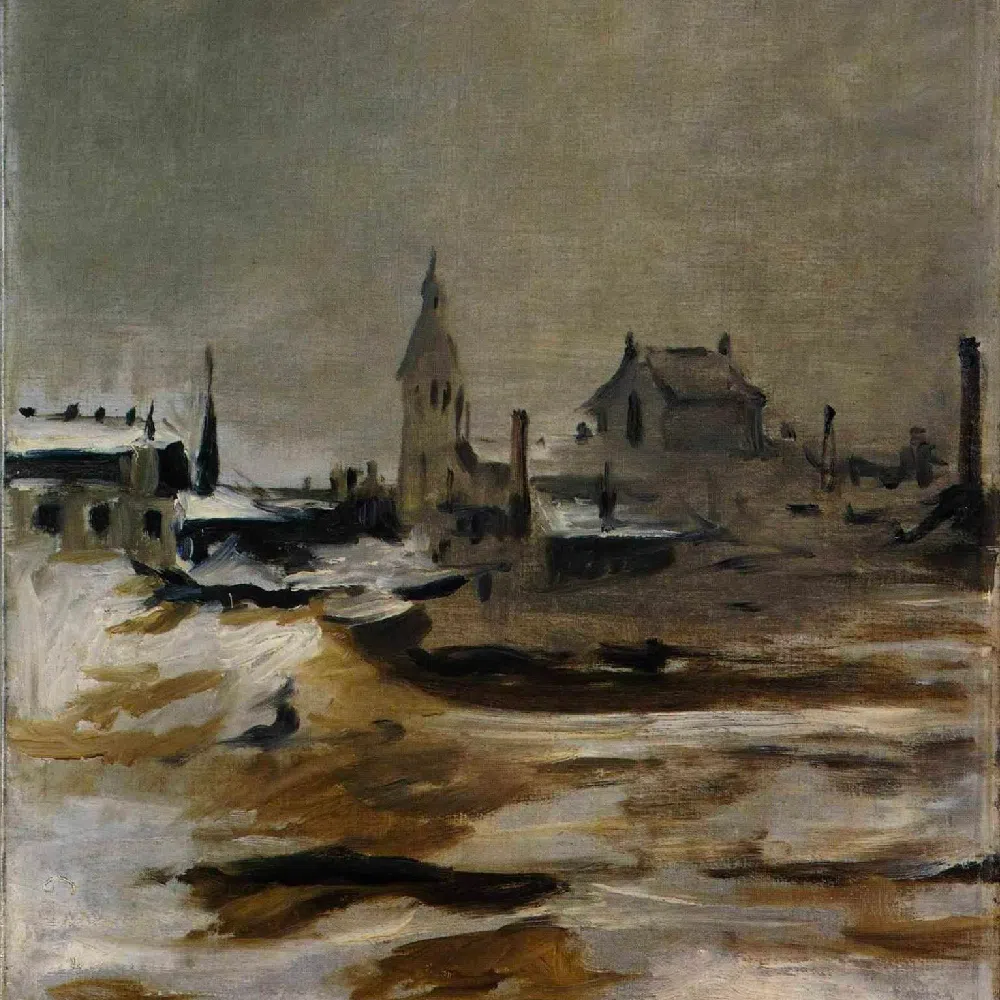 Un tableau de paysage du peintre français Édouard Manet